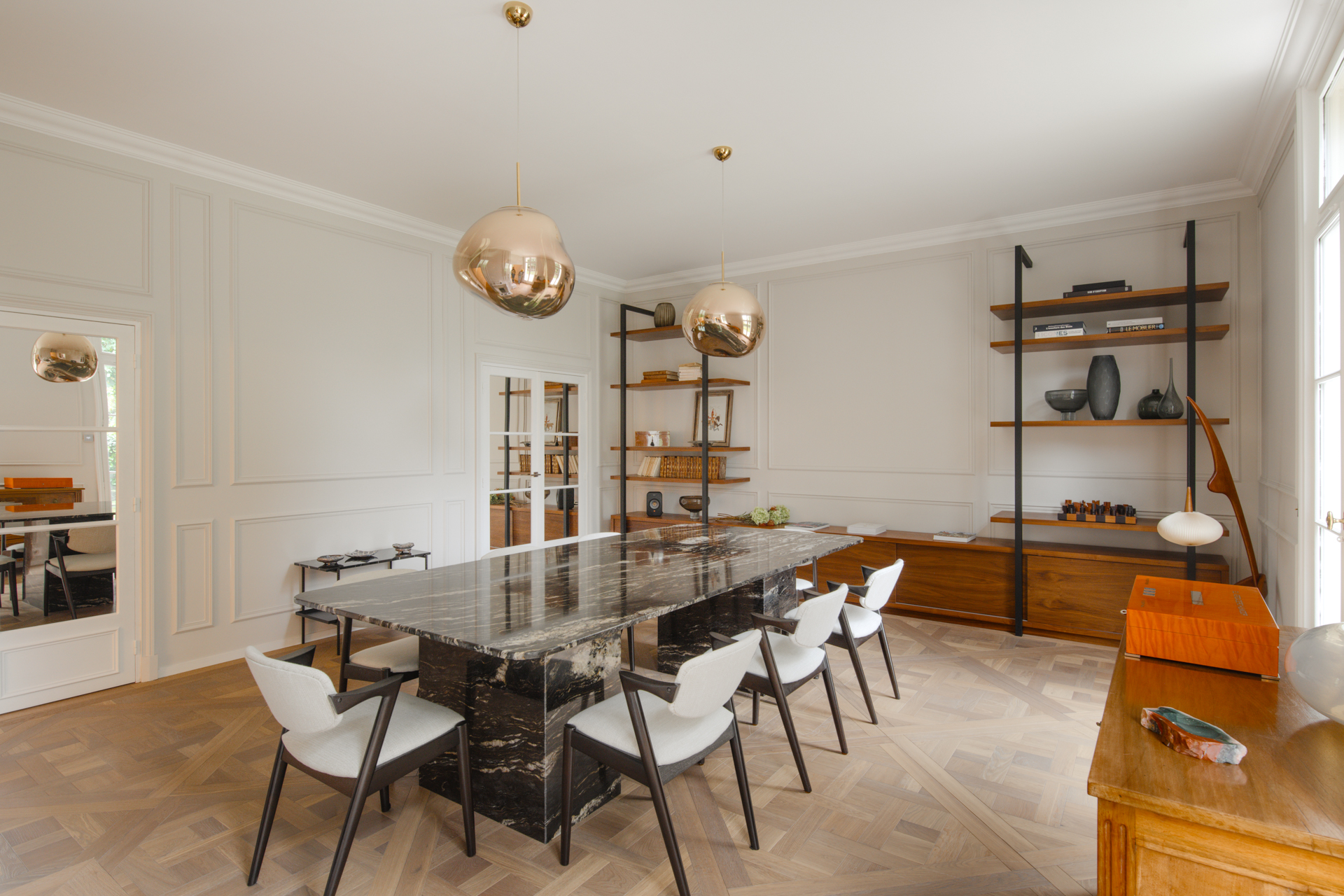 Architecte d’intérieur —Rénovation d’un hôtel particulier, salle à manger contemporaine